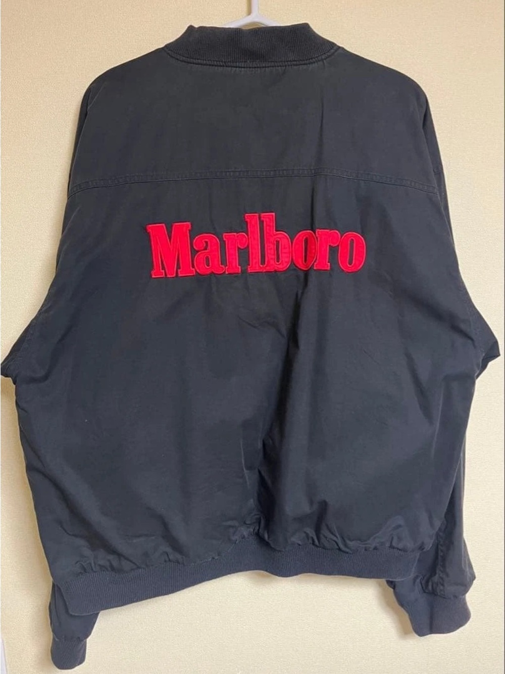 90s Marlboro Reversible Bomber Jacket Mens XL Vintage Red Black Promo Streetwear